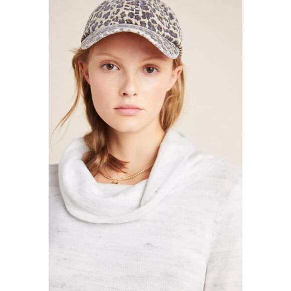 Anthropologie Maeve Women's Risa Hacci Tunic Cowl Neck Sweater Oversized Gray XS - Picture 3 of 12